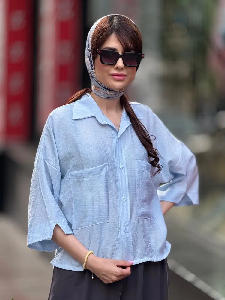 شومیز شیشه ای کراپ